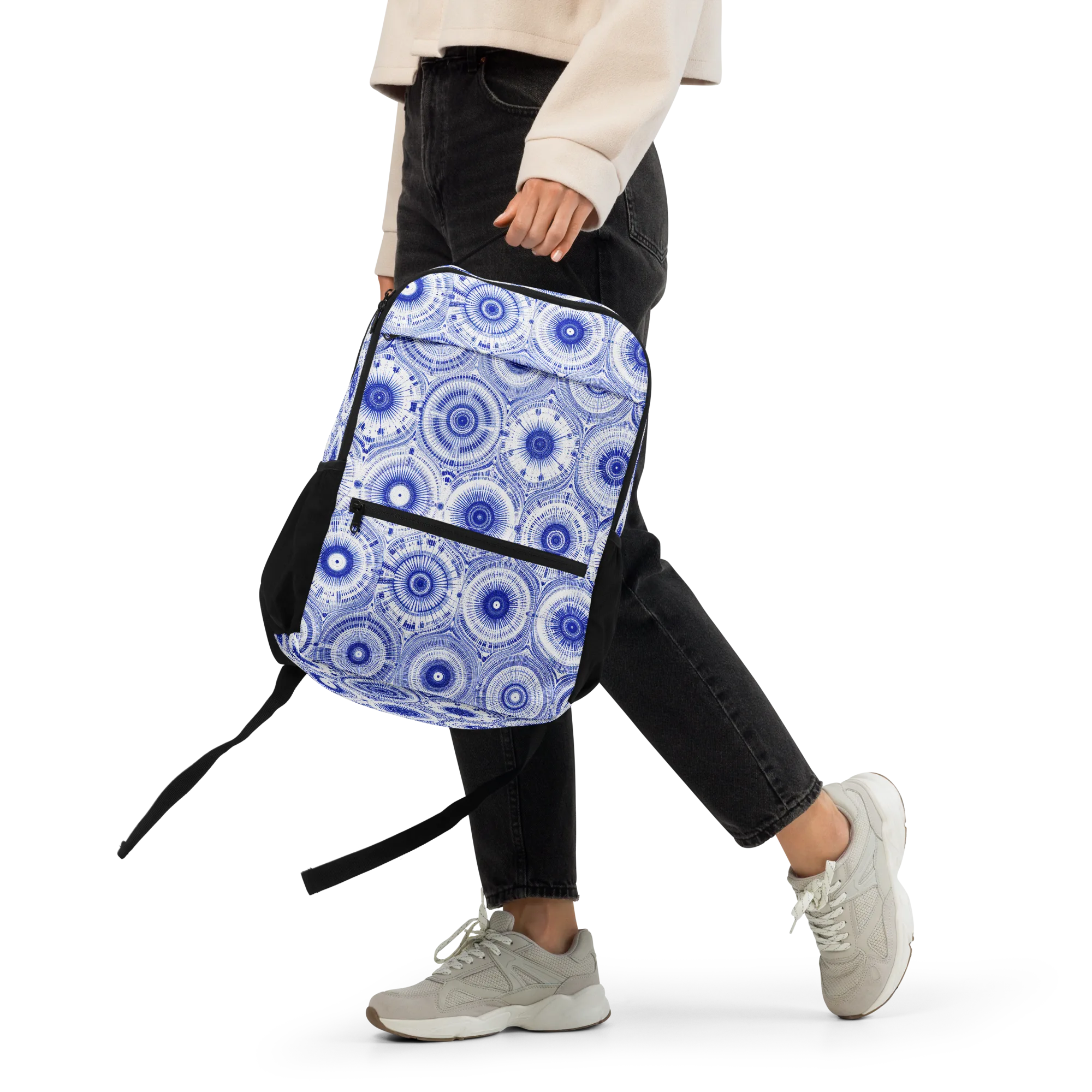 Indigo Circuit on Utility Backpack — Front 2