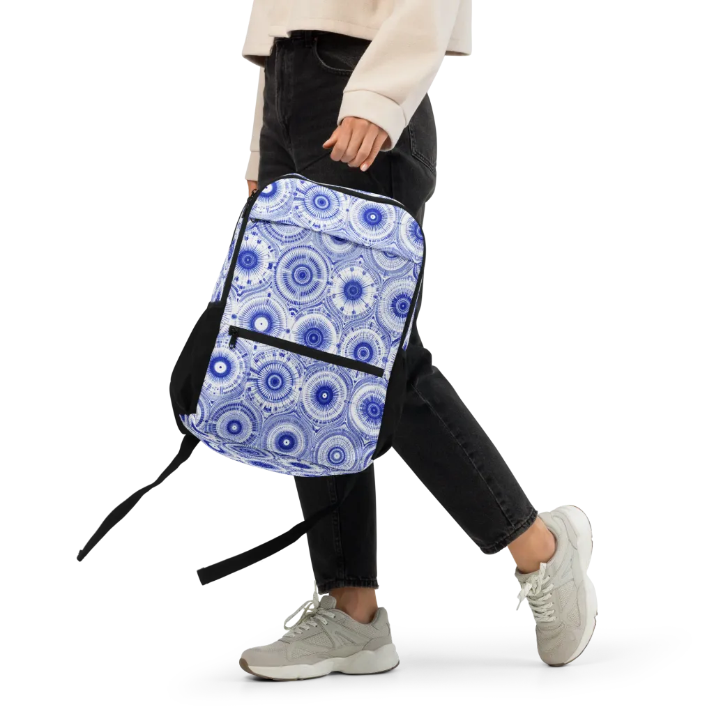 Indigo Circuit on Utility Backpack — Front 2