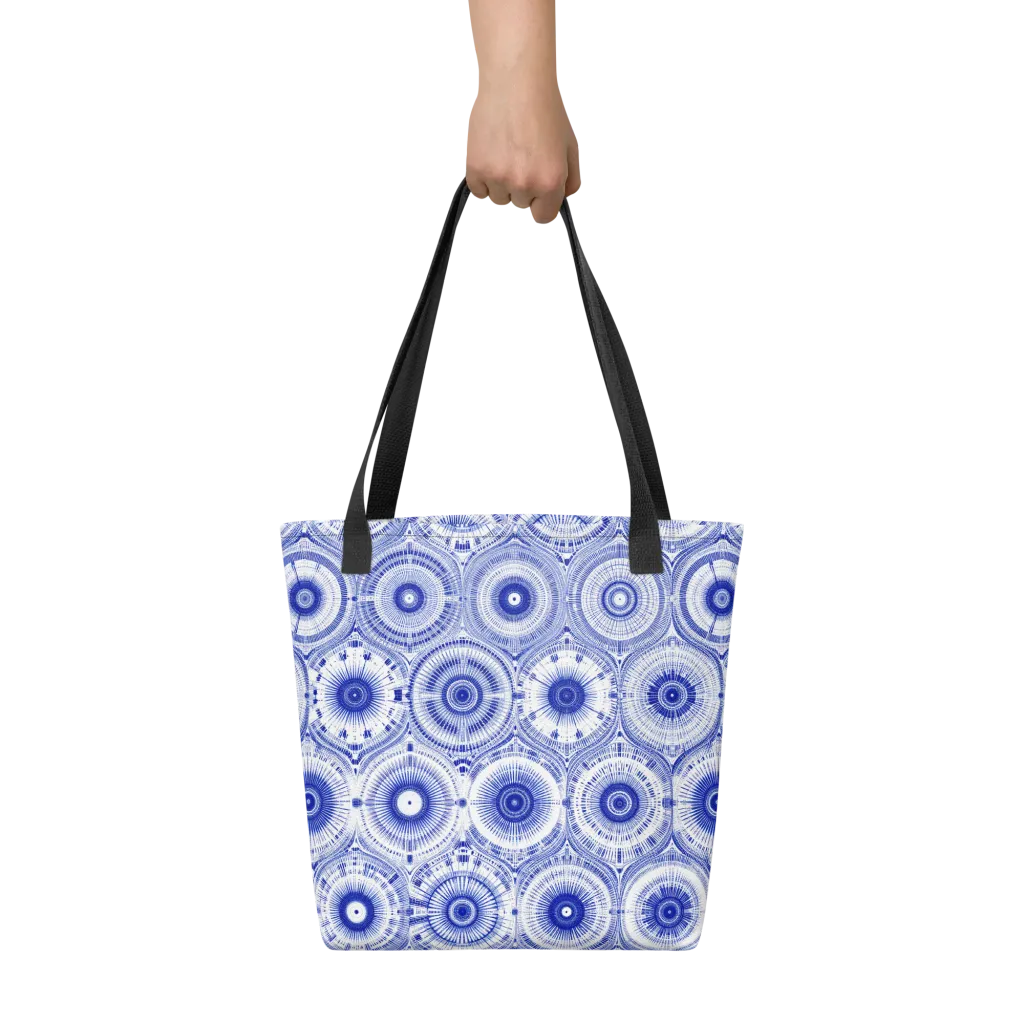 Indigo Circuit on Tote Bag — Print file