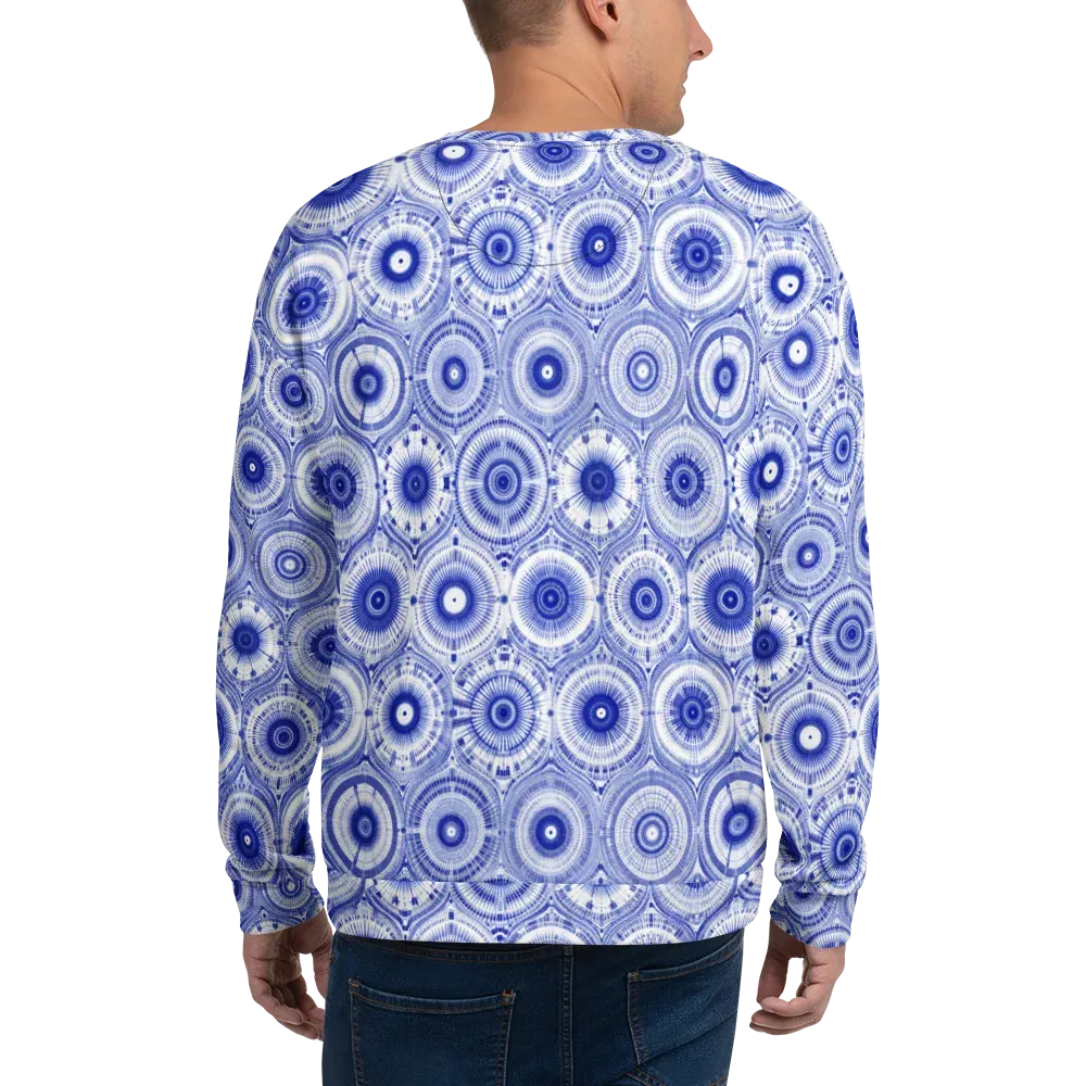 Indigo Circuit on Sweatshirt — Back