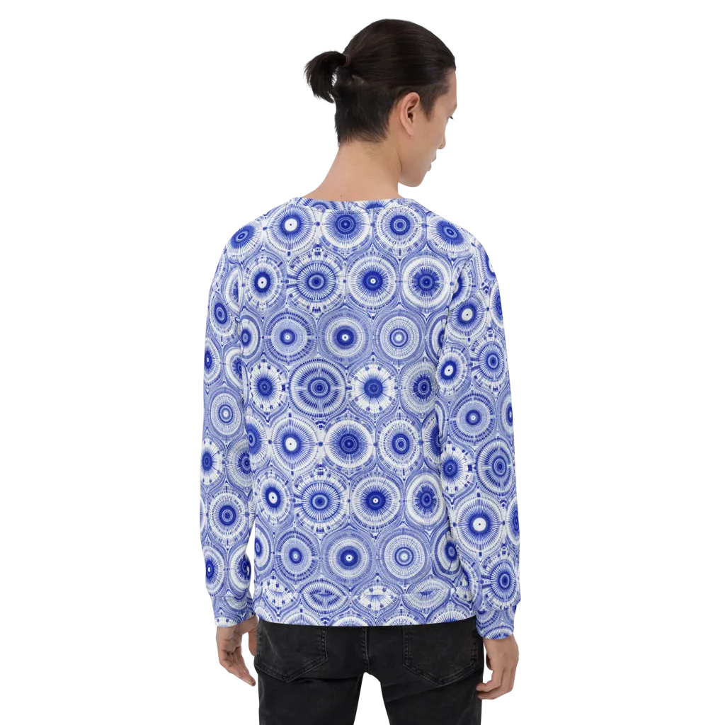 Indigo Circuit on Sweatshirt — Back print