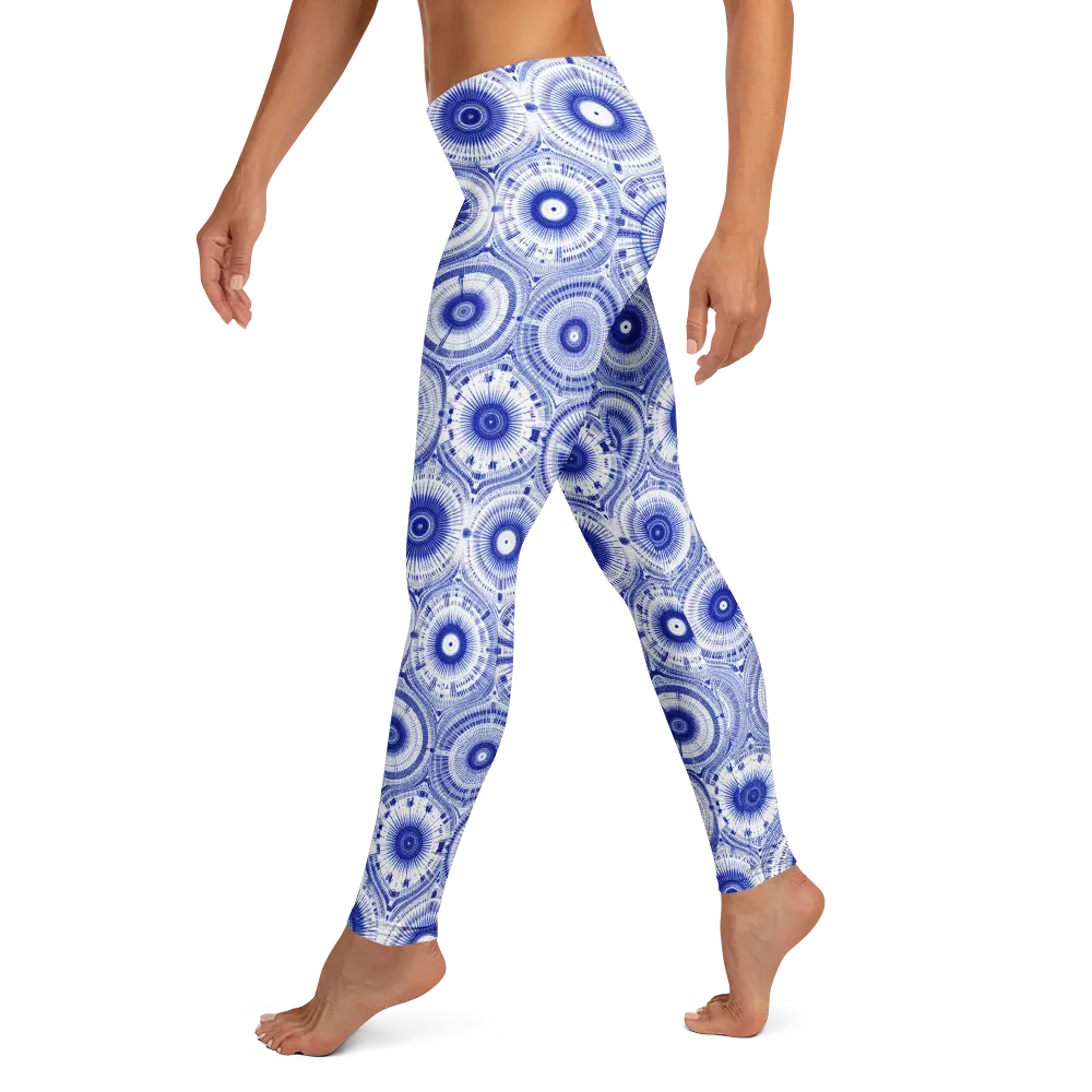 Indigo Circuit on Leggings — Left