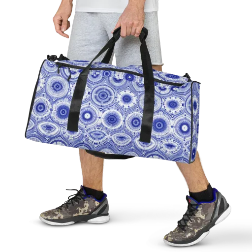 Indigo Circuit on a Duffle Bag