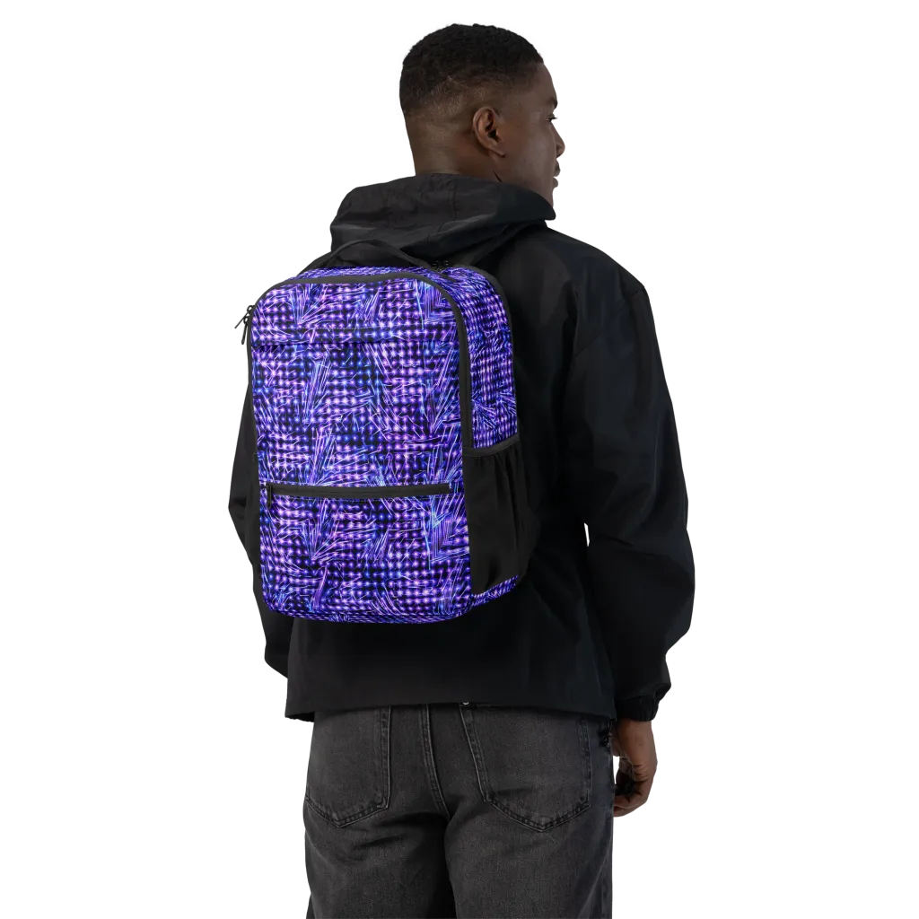 Ultraviolet Circuit on Utility Backpack — Back