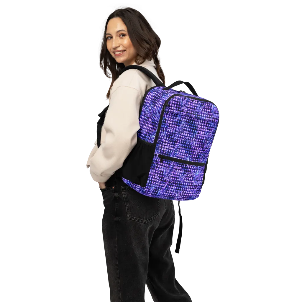 Ultraviolet Circuit on Utility Backpack — Top print