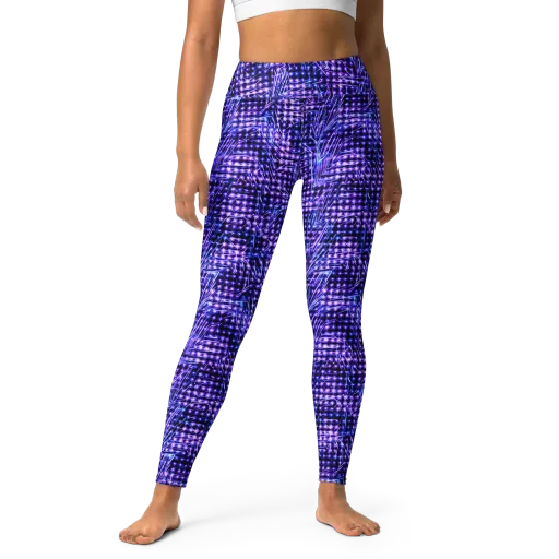 Ultraviolet Circuit on a Yoga Leggings