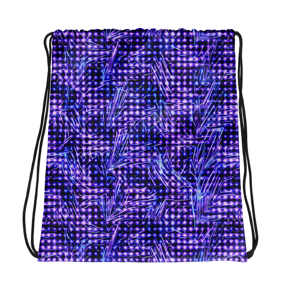 Ultraviolet Circuit on Drawstring Bag — Mockup