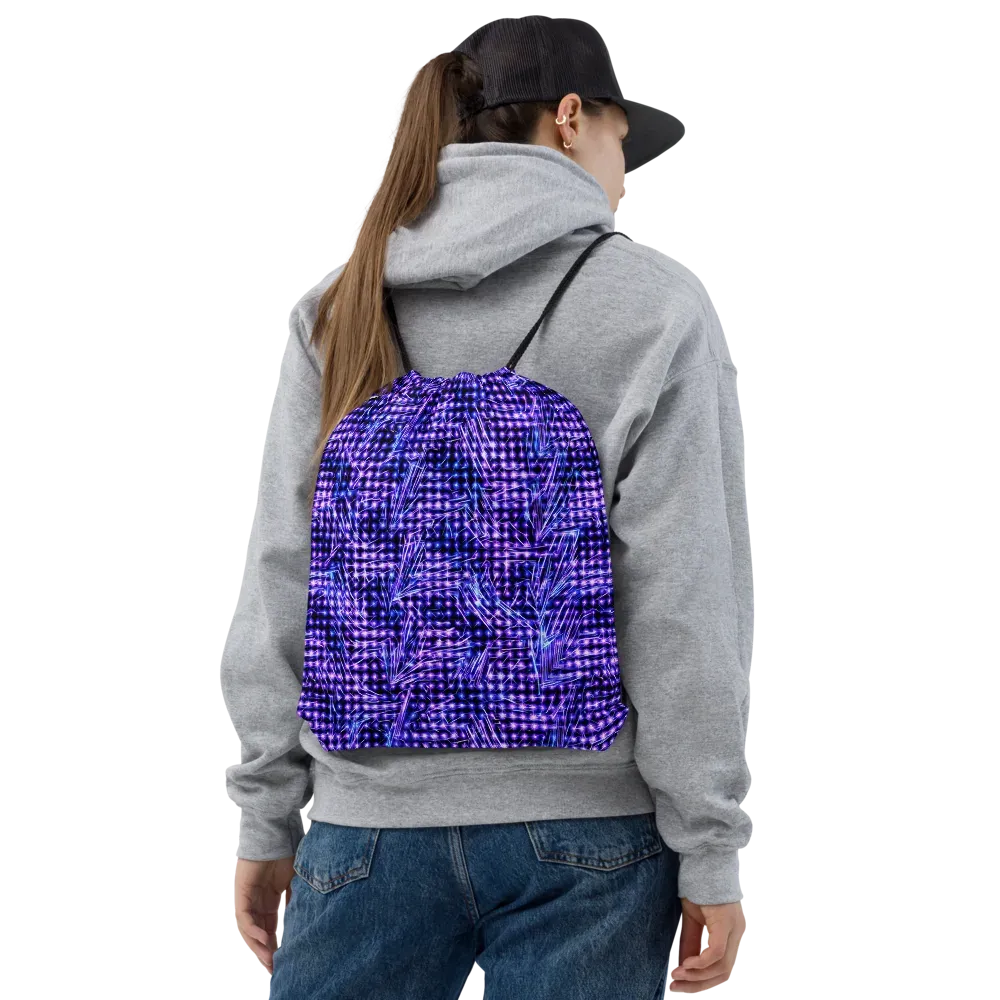 Ultraviolet Circuit on Drawstring Bag — Front