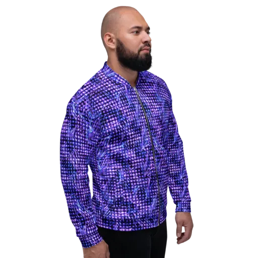 Ultraviolet Circuit on a Bomber Jacket