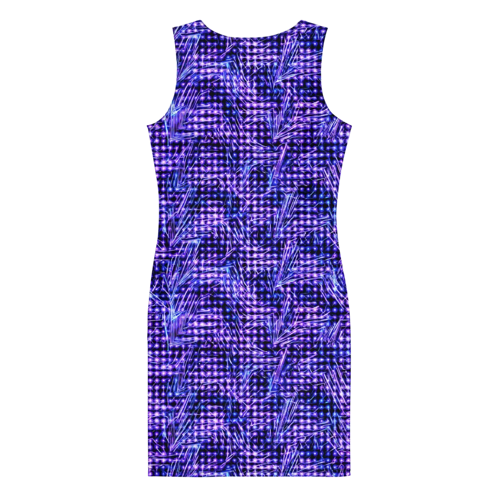Ultraviolet Circuit on Bodycon Dress — Print file