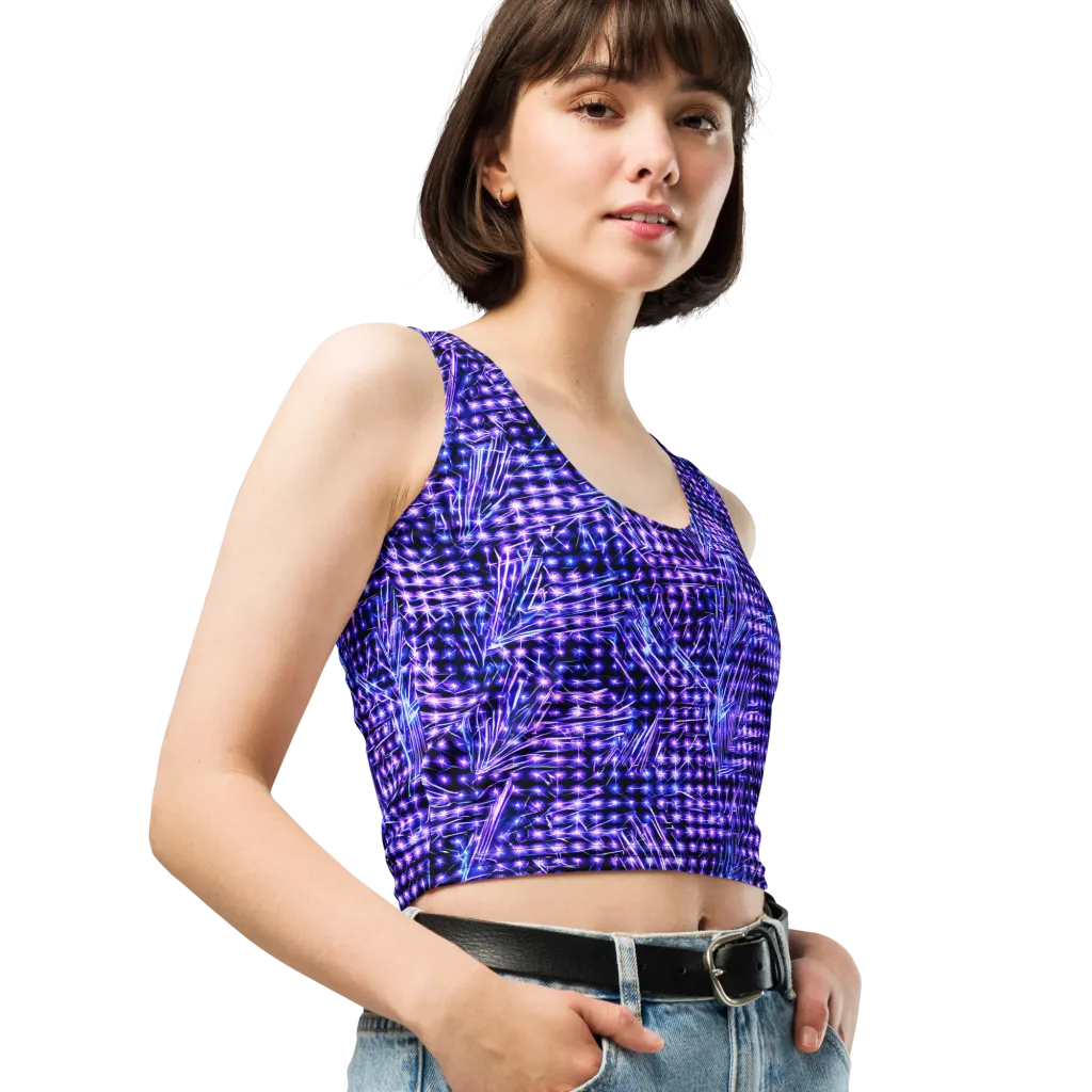 Ultraviolet Circuit on Crop Top — Print file
