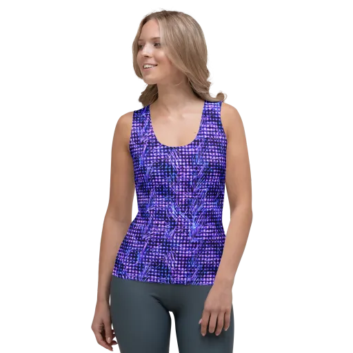 Ultraviolet Circuit on a Women's Tank Top