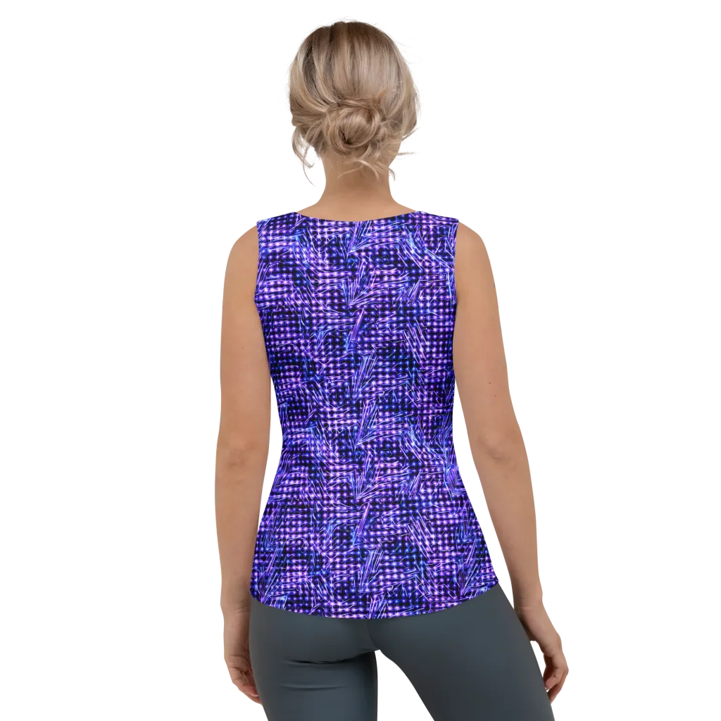 Ultraviolet Circuit on Women's Tank Top — Back