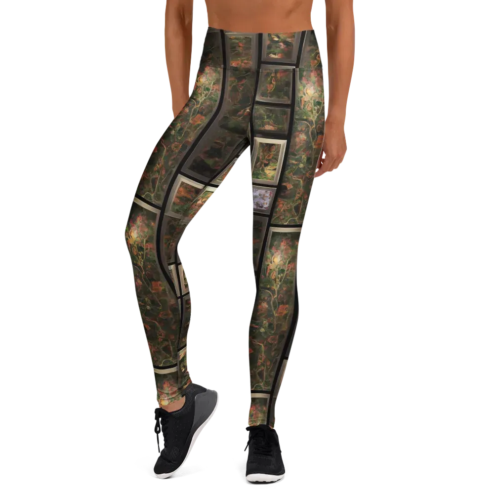 Curated Wilds on Yoga Leggings — Front