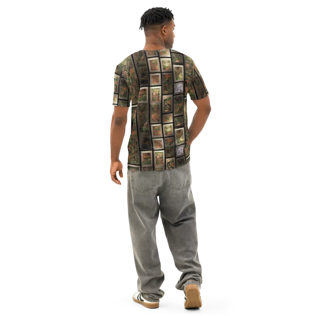 Curated Wilds on Men's Cotton Crew Neck T-Shirt — Back