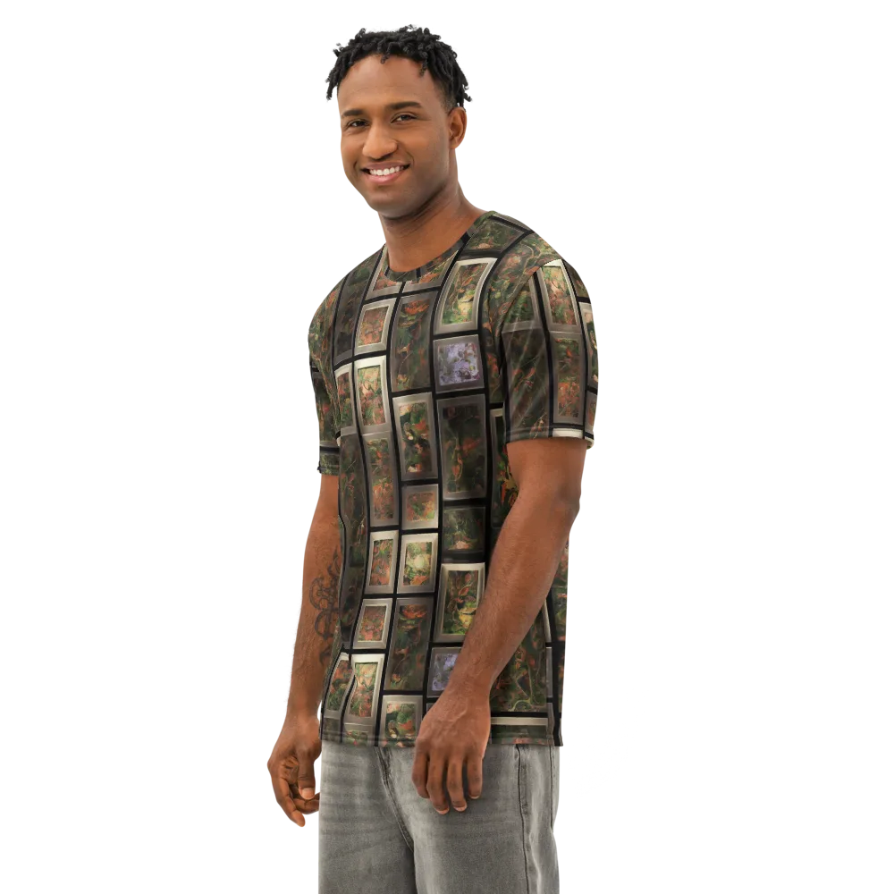 Curated Wilds on Men's Cotton Crew Neck T-Shirt — Left Front