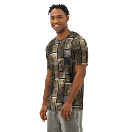 Curated Wilds on a Men's Cotton Crew Neck T-Shirt
