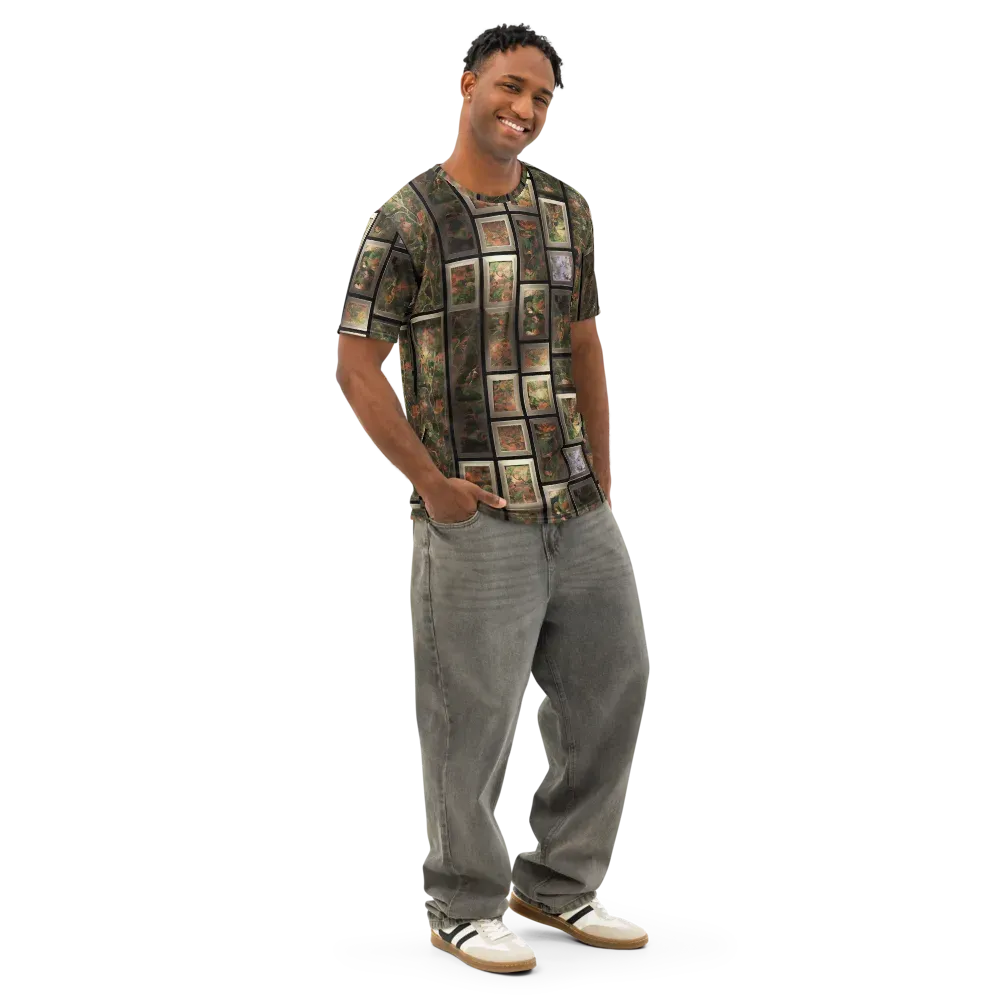 Curated Wilds on Men's Cotton Crew Neck T-Shirt — Right Front