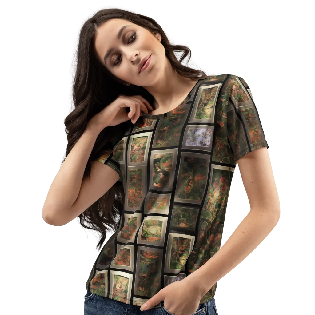 Curated Wilds on Women's Crew Neck T-Shirt — Print file
