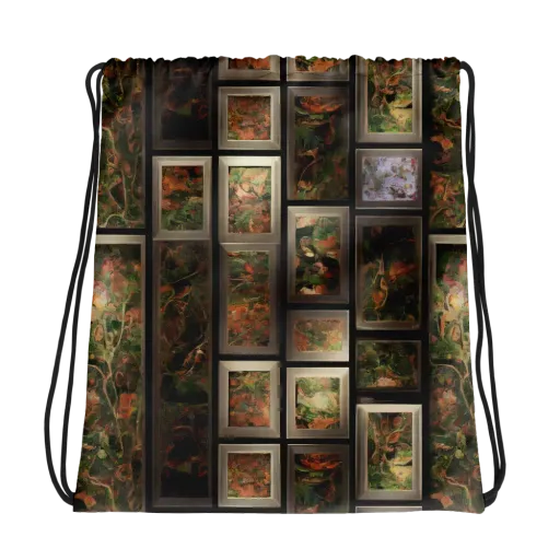 Curated Wilds on a Drawstring Bag