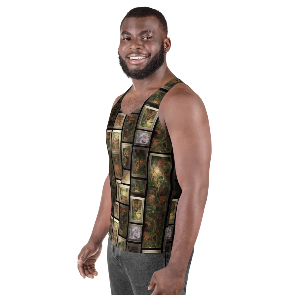 Curated Wilds on Men's Tank Top — Left Front