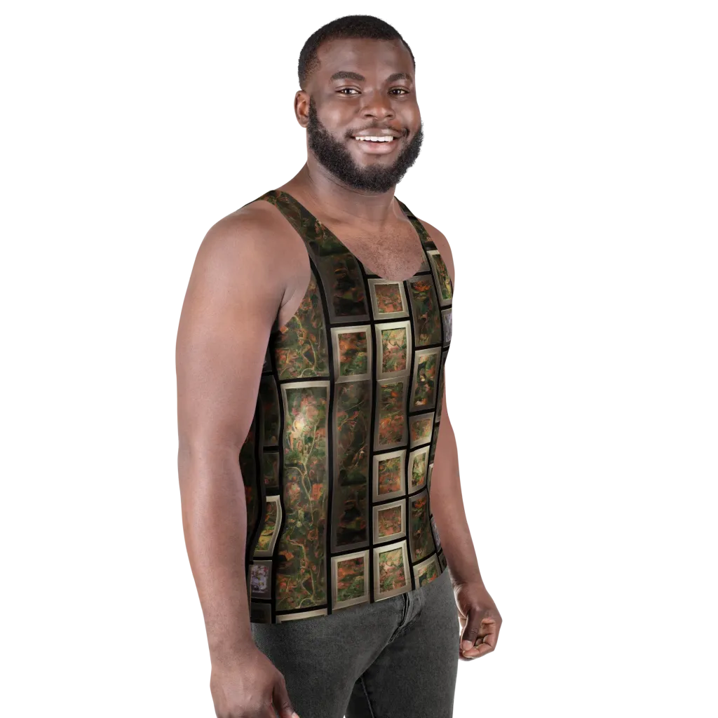 Curated Wilds on Men's Tank Top — Right Front