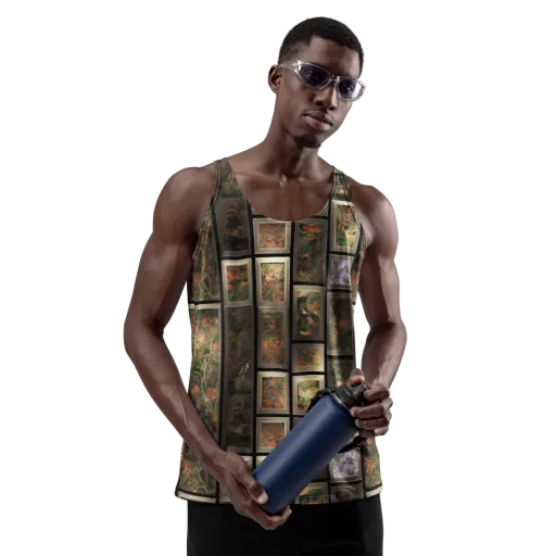 Curated Wilds on a Men's Tank Top