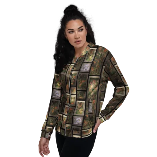 Curated Wilds on a Bomber Jacket