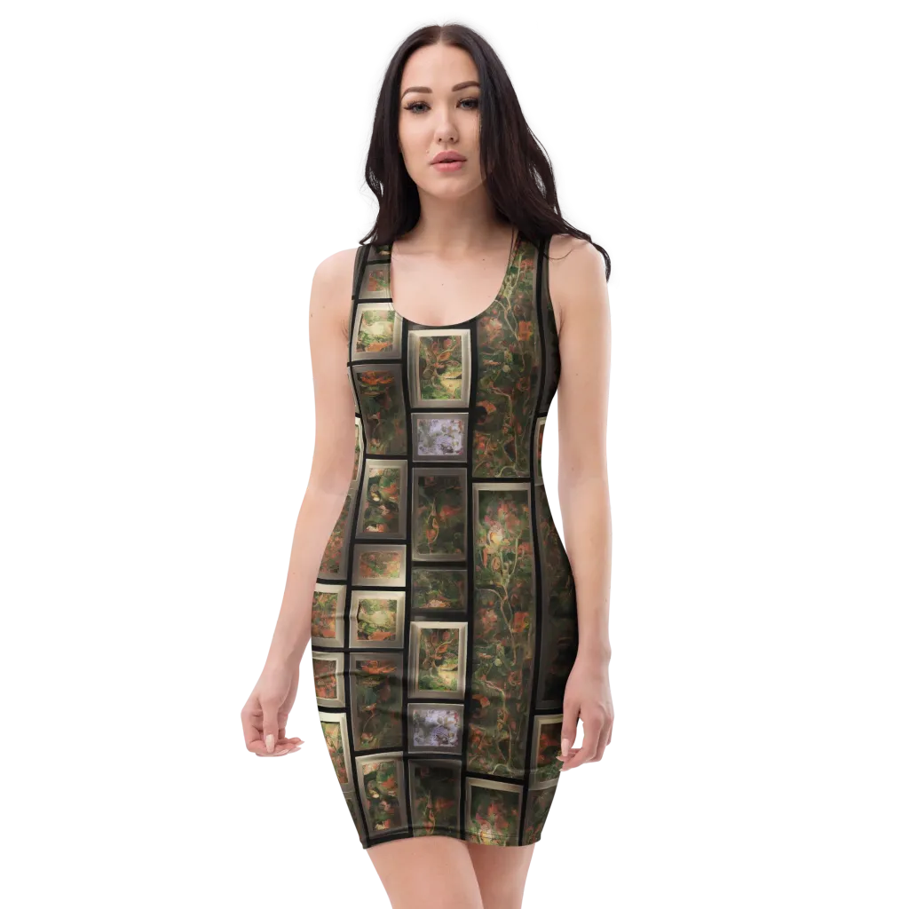 Curated Wilds on Bodycon Dress — Front
