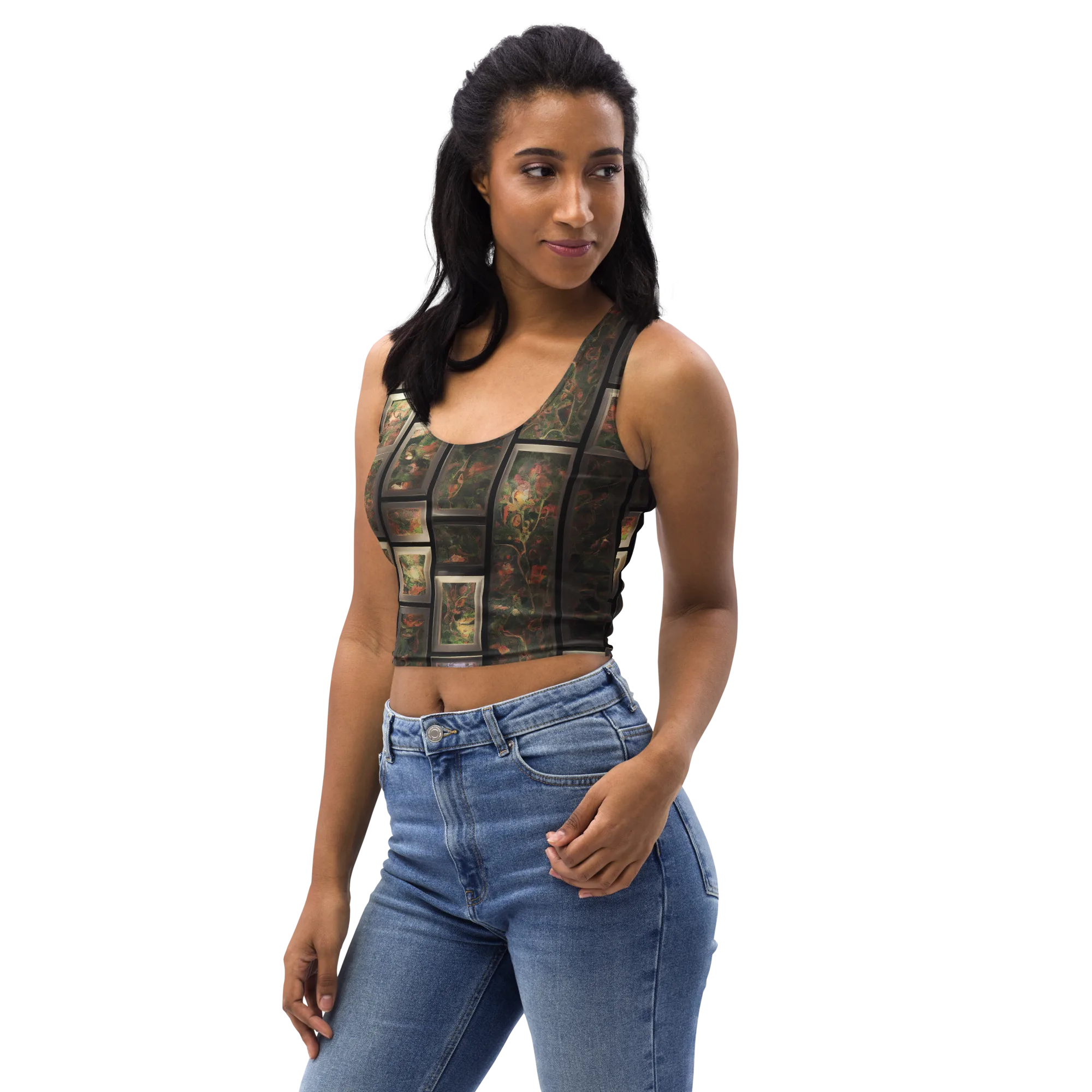 Curated Wilds on Crop Top — Print file