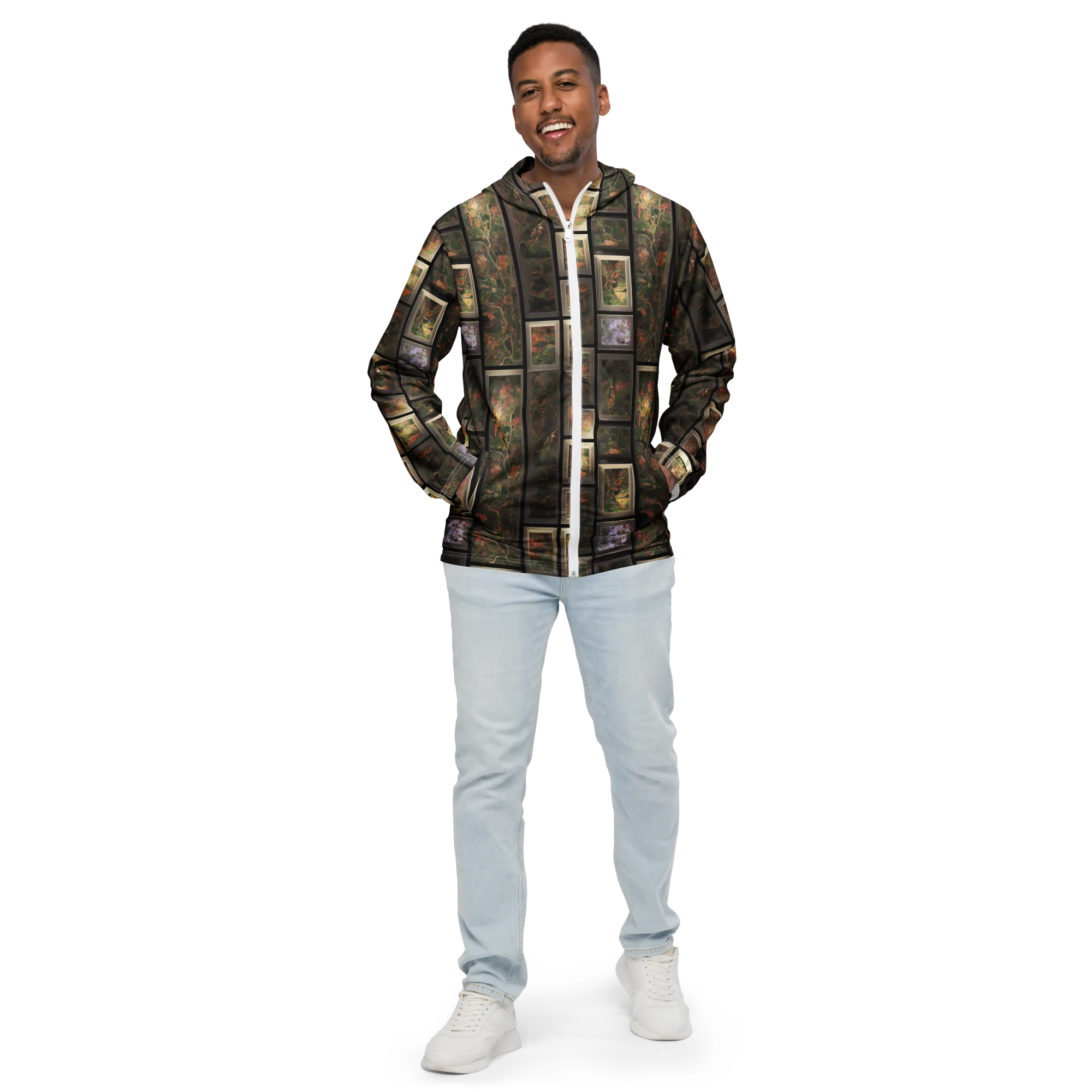 Curated Wilds on Men's Windbreaker — Front