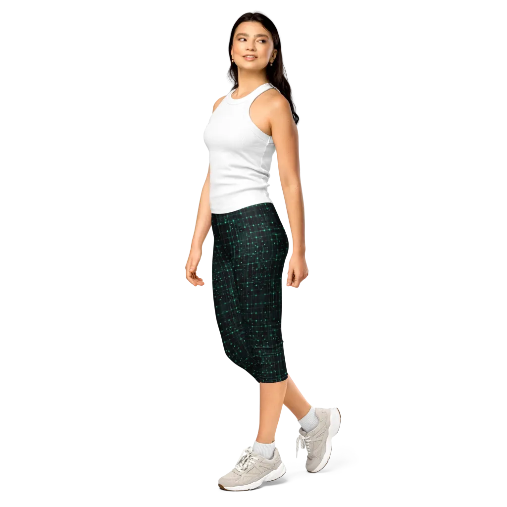 Neon Matrix on Capri Leggings — Print file