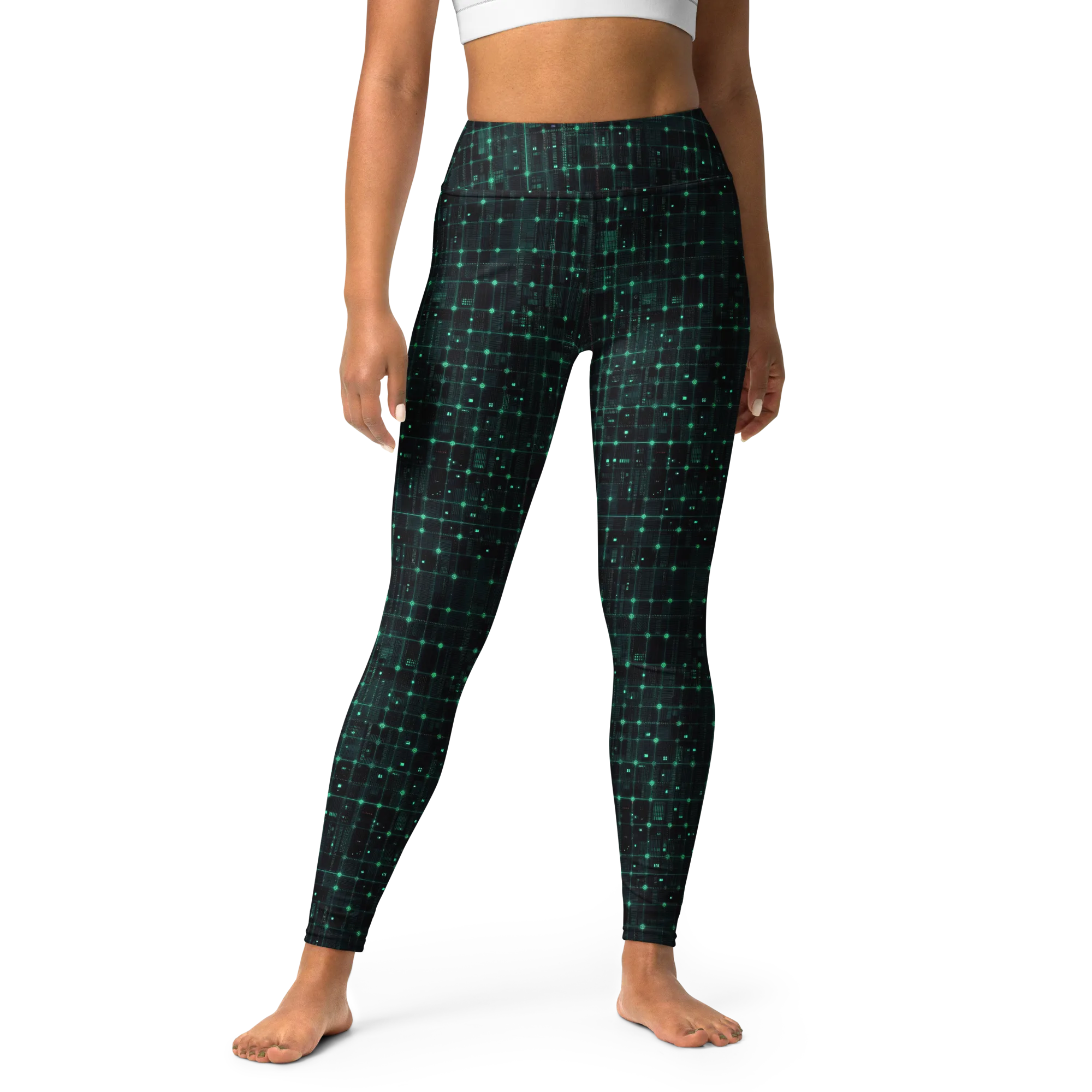 Neon Matrix on Yoga Leggings — Print file