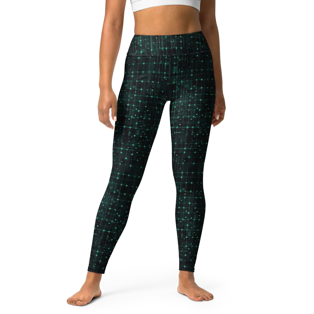 Neon Matrix on Yoga Leggings — Print file