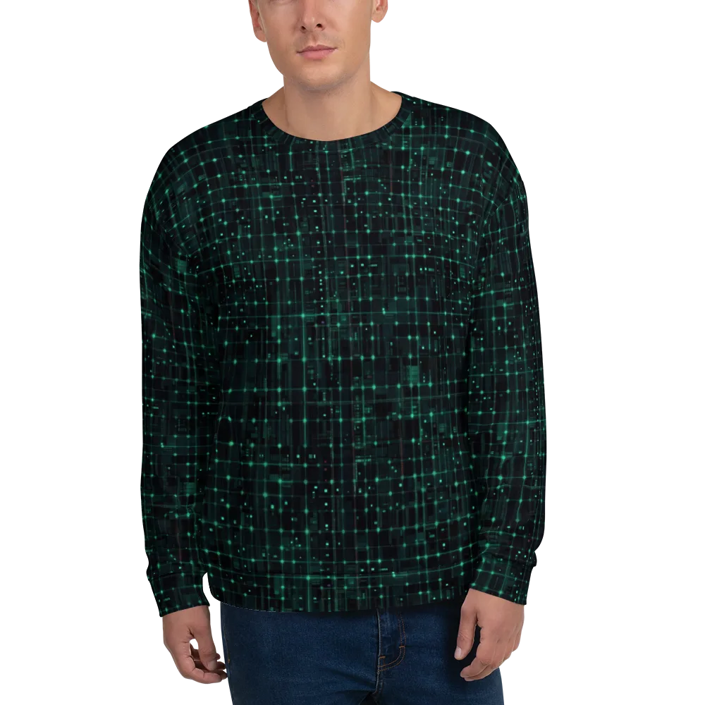 Neon Matrix on Sweatshirt — Front