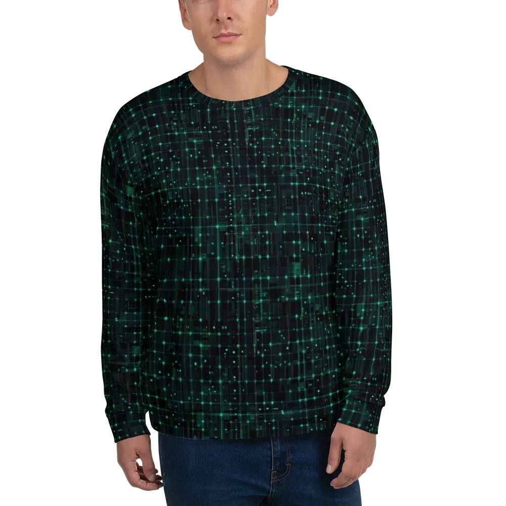 Neon Matrix on Sweatshirt — Front
