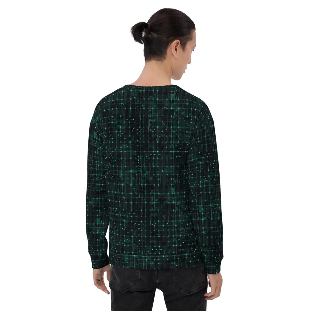 Neon Matrix on Sweatshirt — Back print