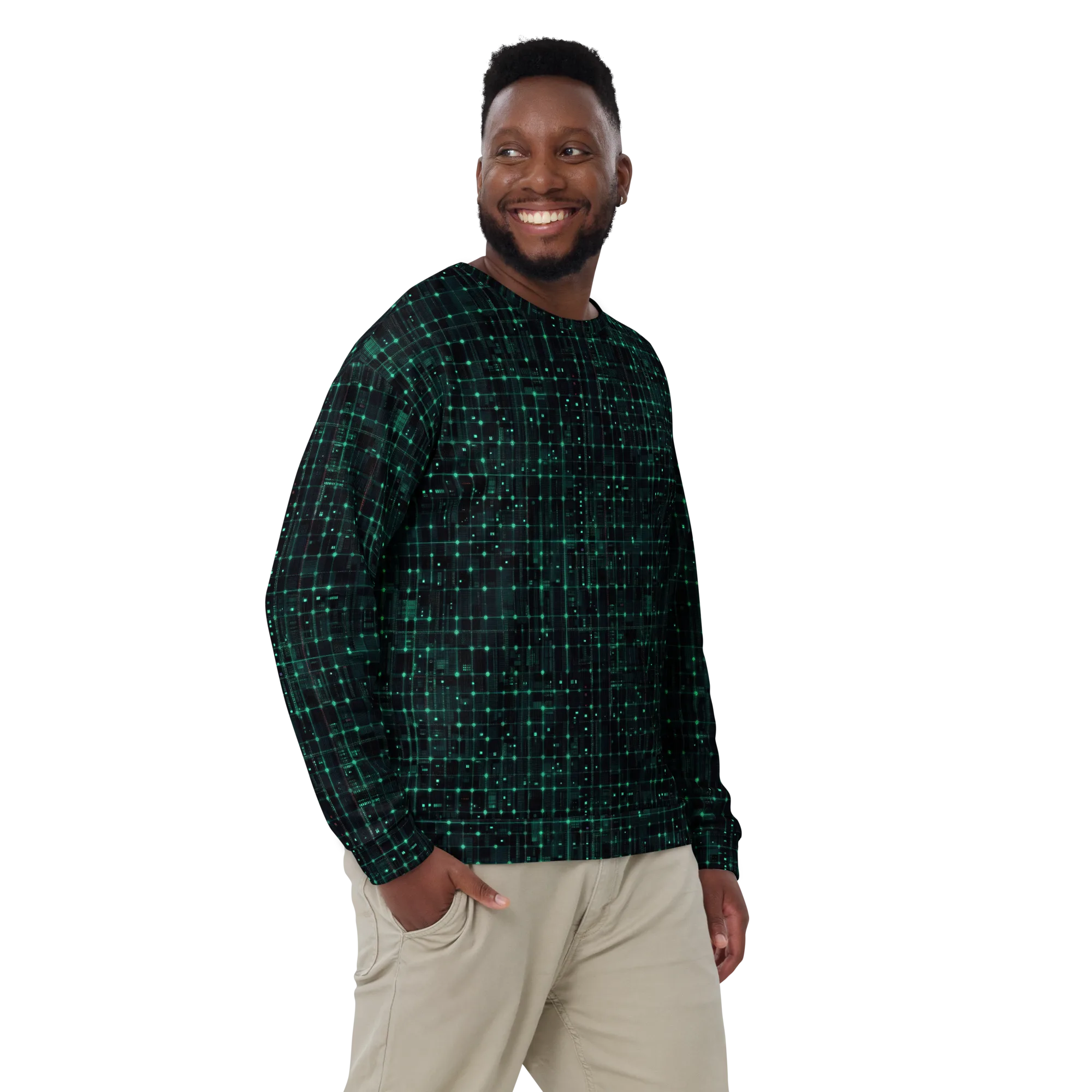 Neon Matrix on Sweatshirt — Front print