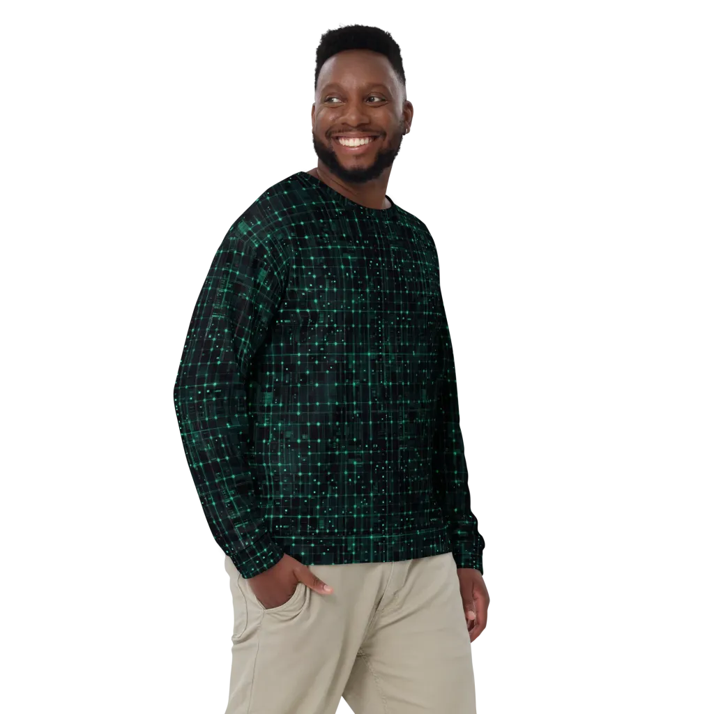 Neon Matrix on Sweatshirt — Front print