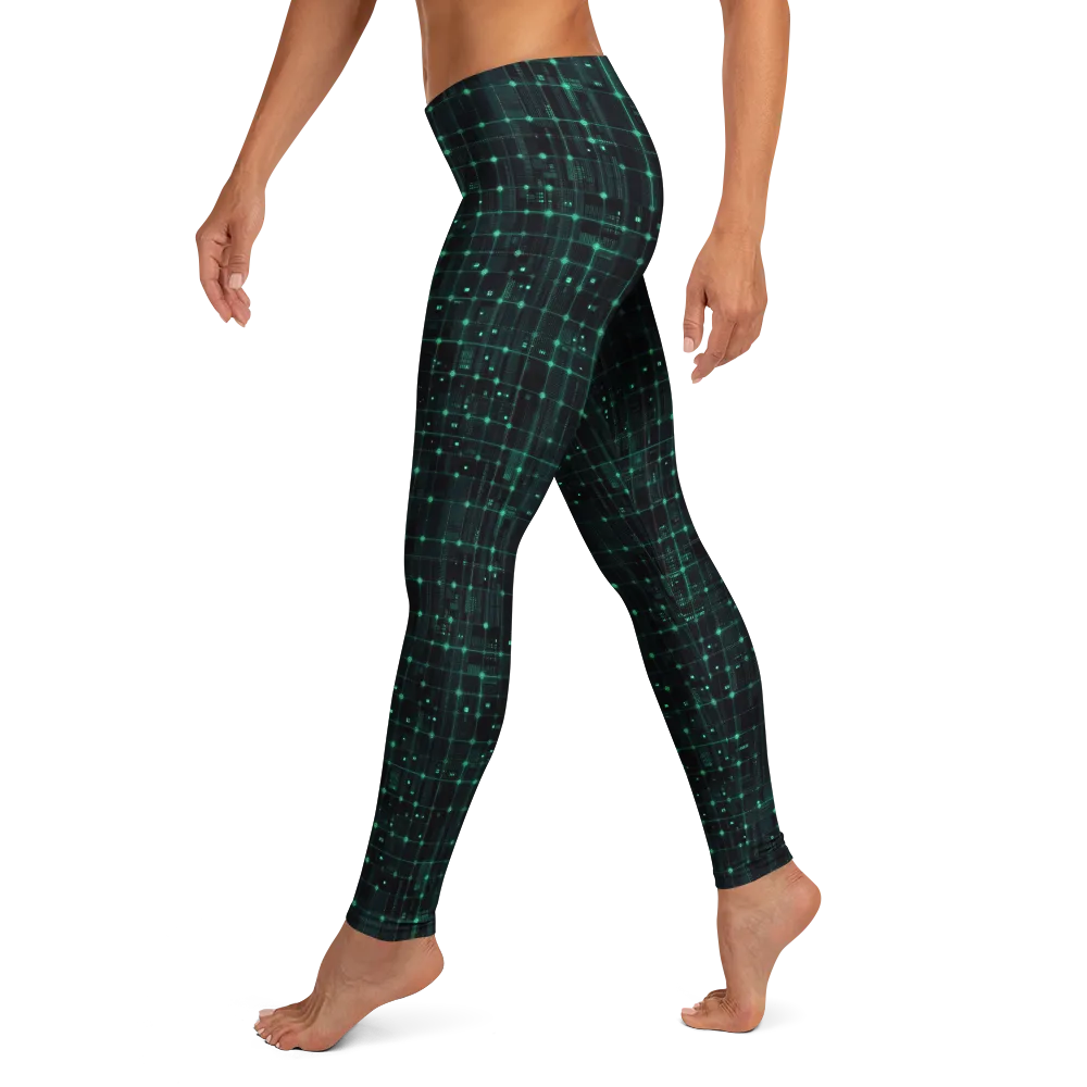 Neon Matrix on Leggings — Left