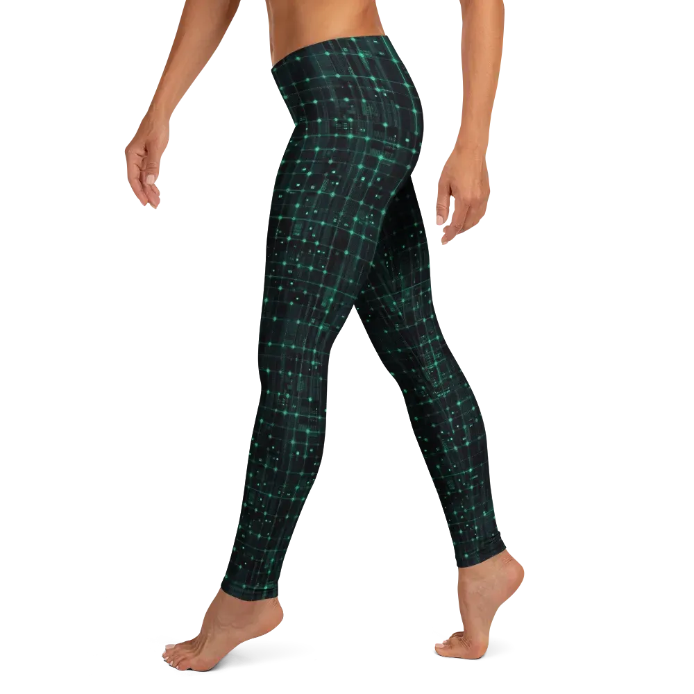 Neon Matrix on Leggings — Left