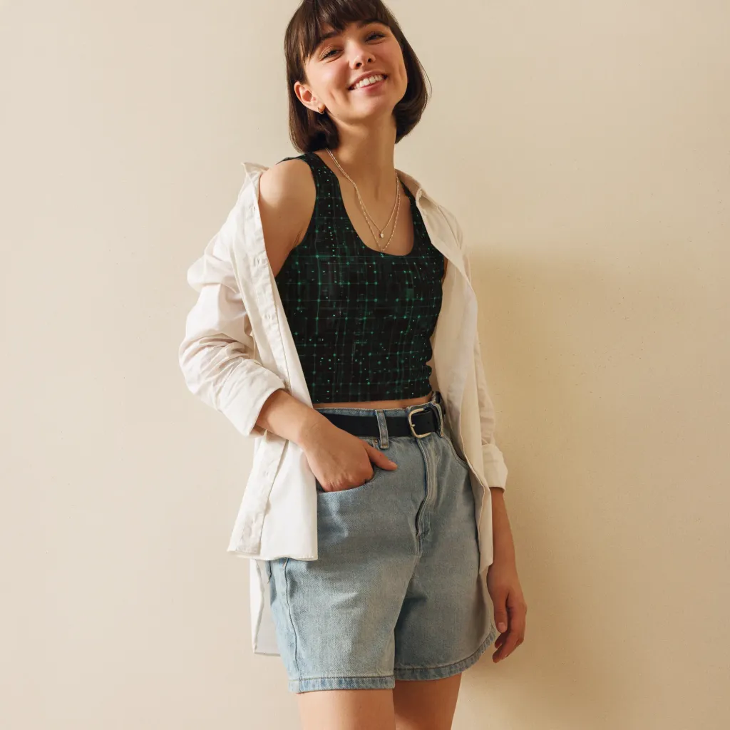 Neon Matrix on Crop Top — Print file