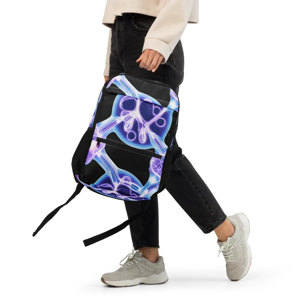 Neon Cellscape on Utility Backpack — Front 2