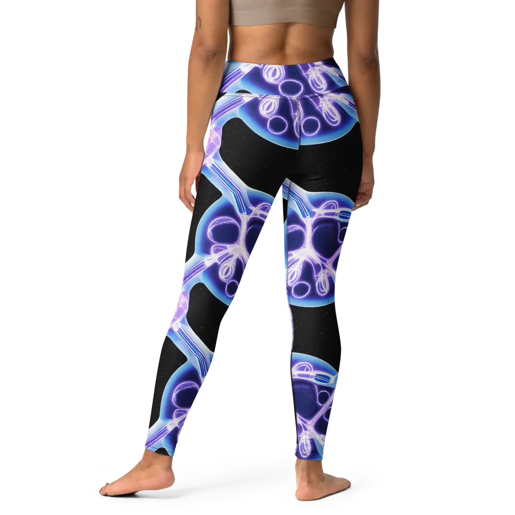 Neon Cellscape on Yoga Leggings — Print file
