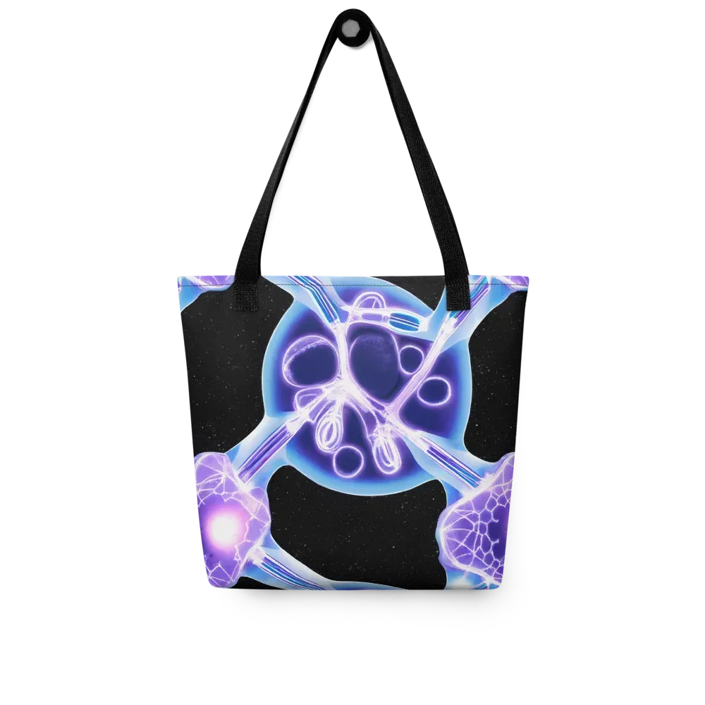 Neon Cellscape on Tote Bag — Front