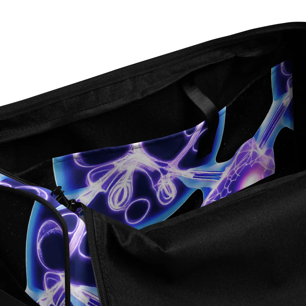 Neon Cellscape on Duffle Bag — Product details