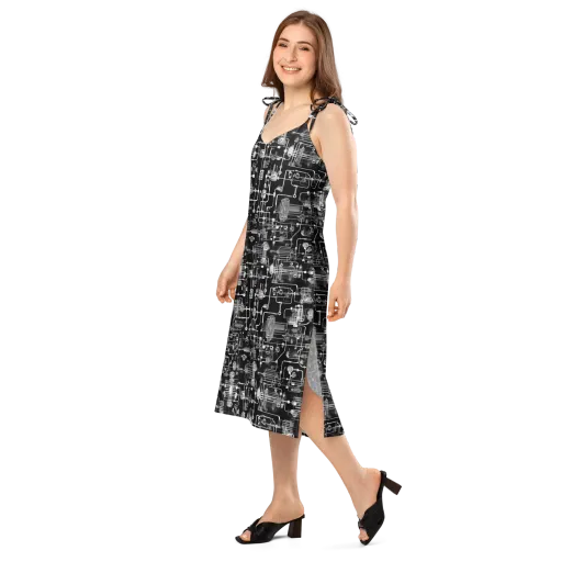 Noir Circuit on a Slip Dress
