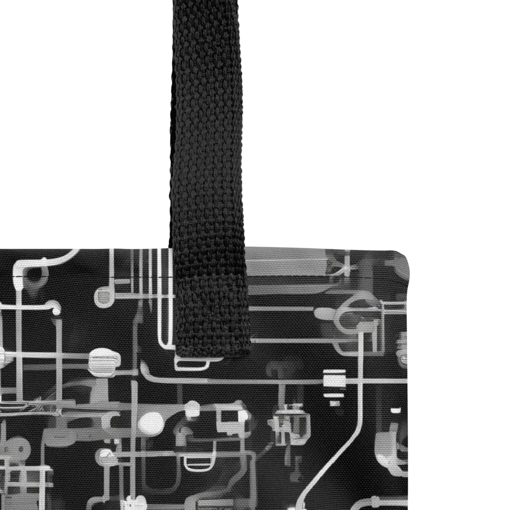 Noir Circuit on Tote Bag — Product details