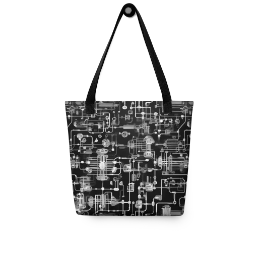 Noir Circuit on a Tote Bag