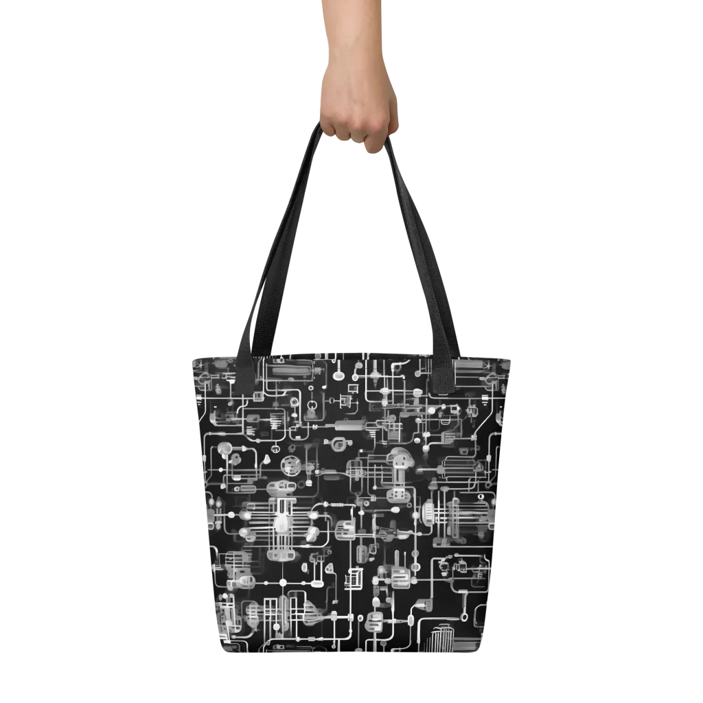 Noir Circuit on Tote Bag — Print file